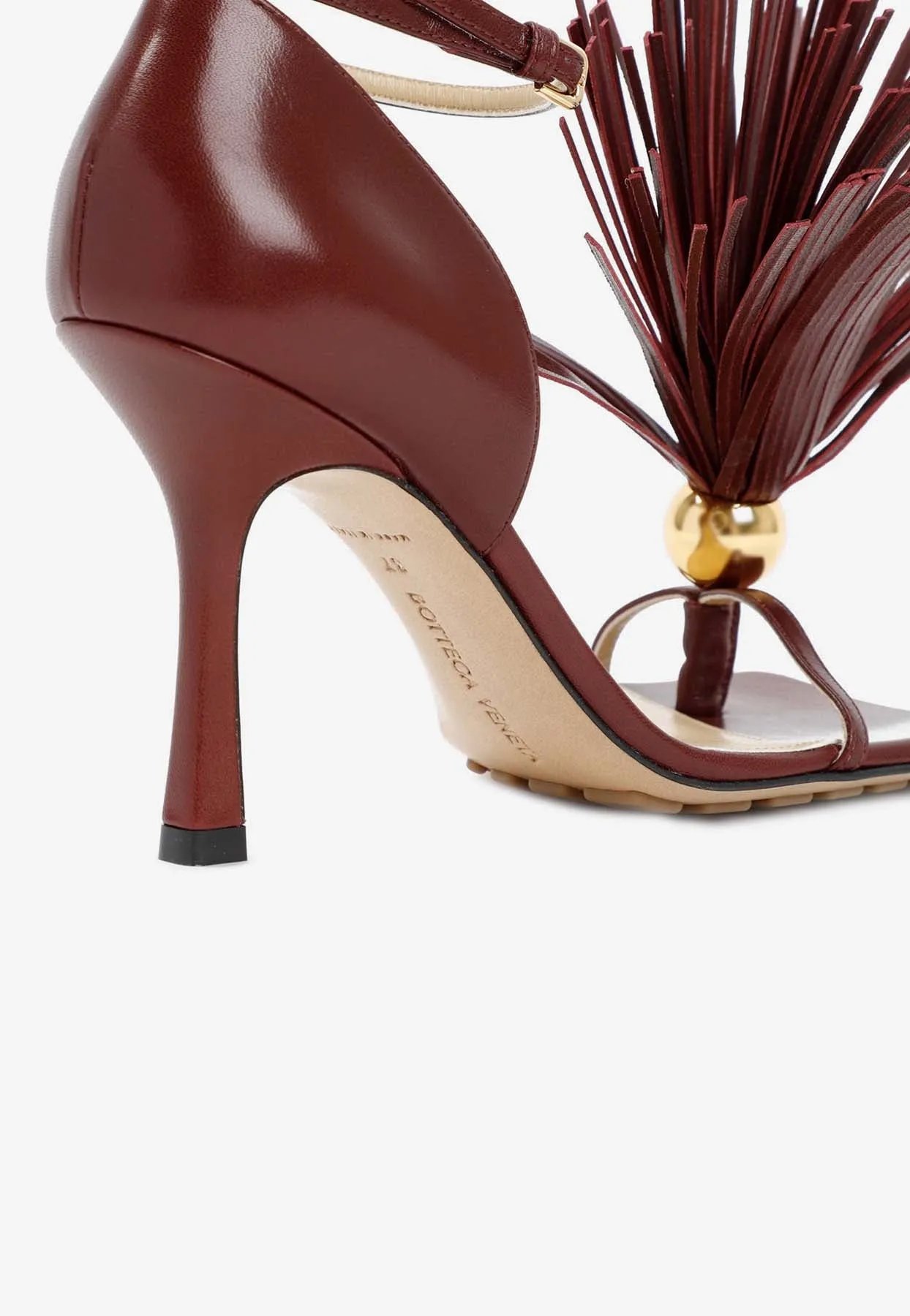 90 Tassel-Embellished Leather Sandals