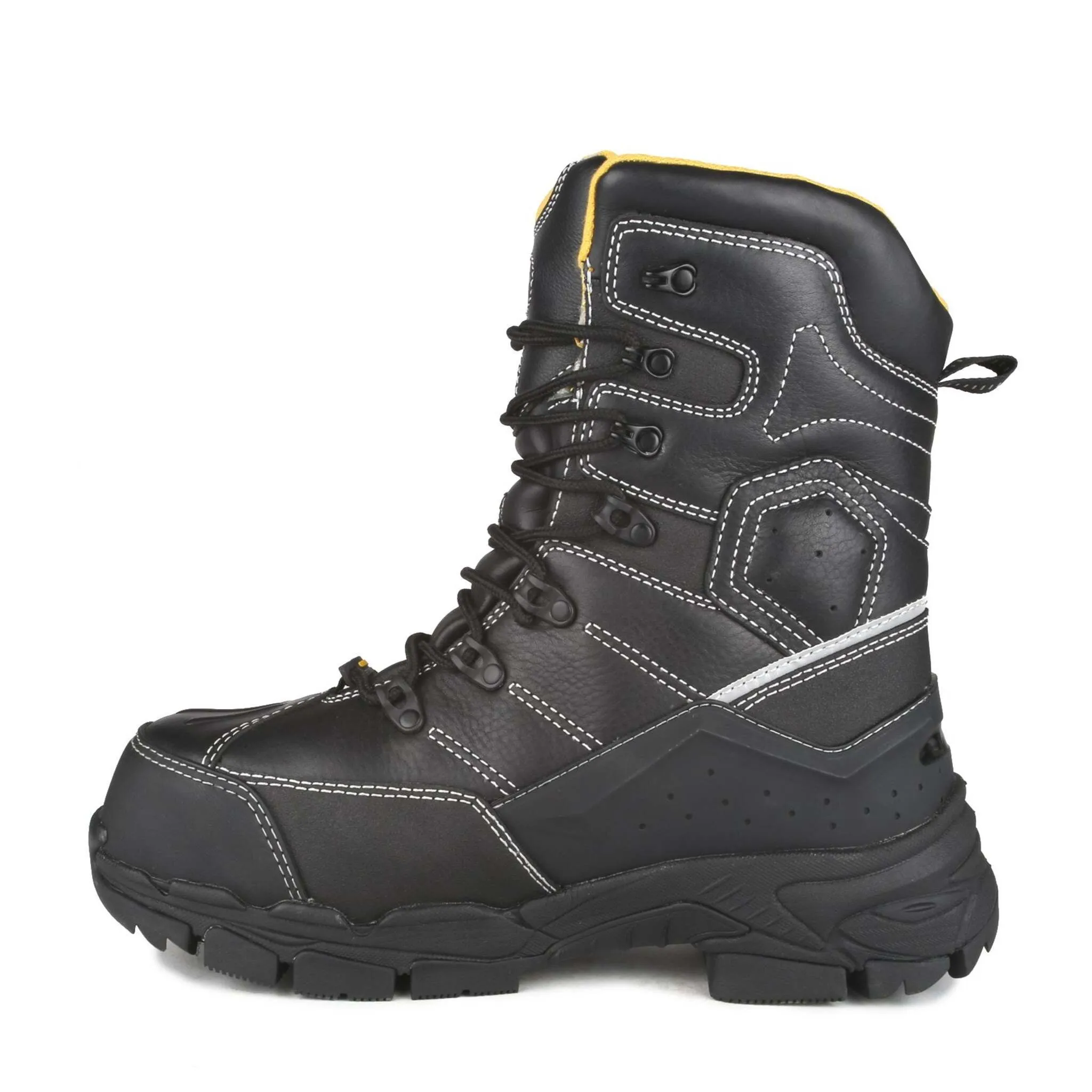 Acton Men's Cannonball Winter Safety Work Boots - Composite Toe, Internal Metguard, Waterproof, -59°C/-75°F Rated, Slip-Resistant | Sizes 7-14