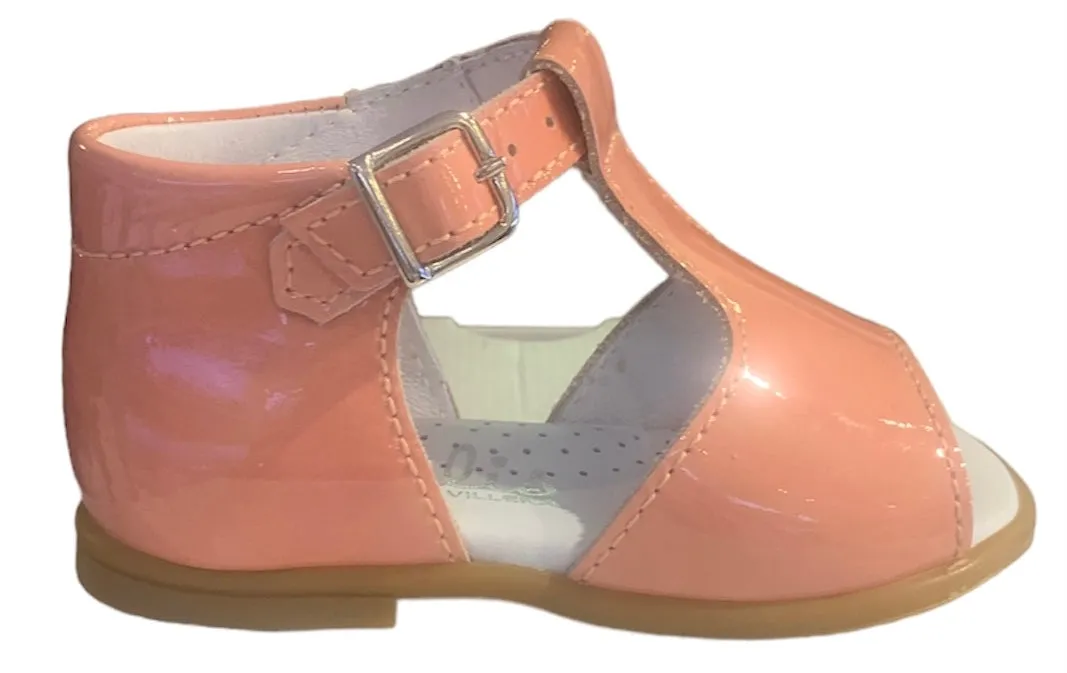 Beberlis Soft Pink Oruro Patent Leather Hightop Sandals