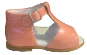 Beberlis Soft Pink Oruro Patent Leather Hightop Sandals