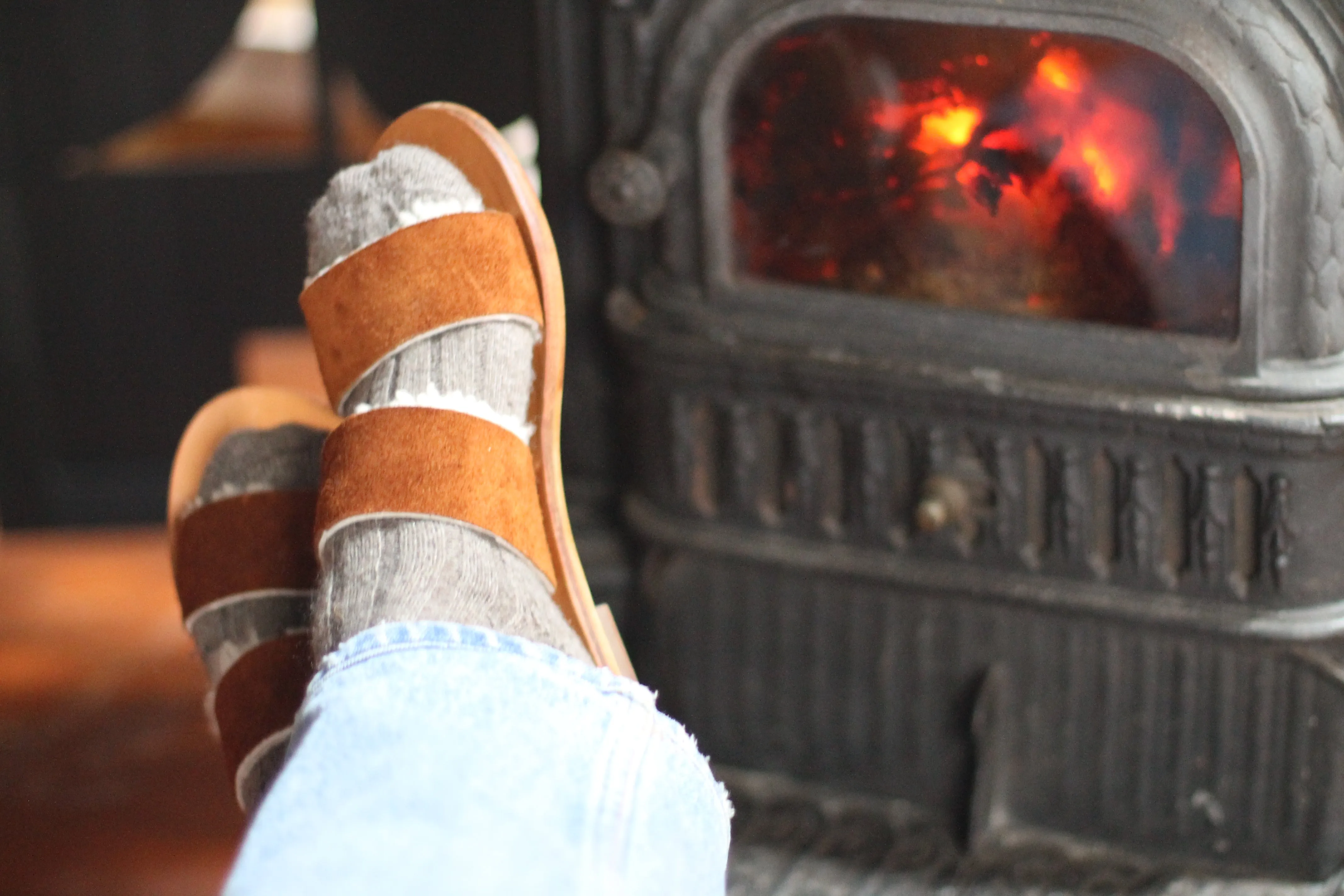 Berger - Camel Sole - Two-Strap Sandals