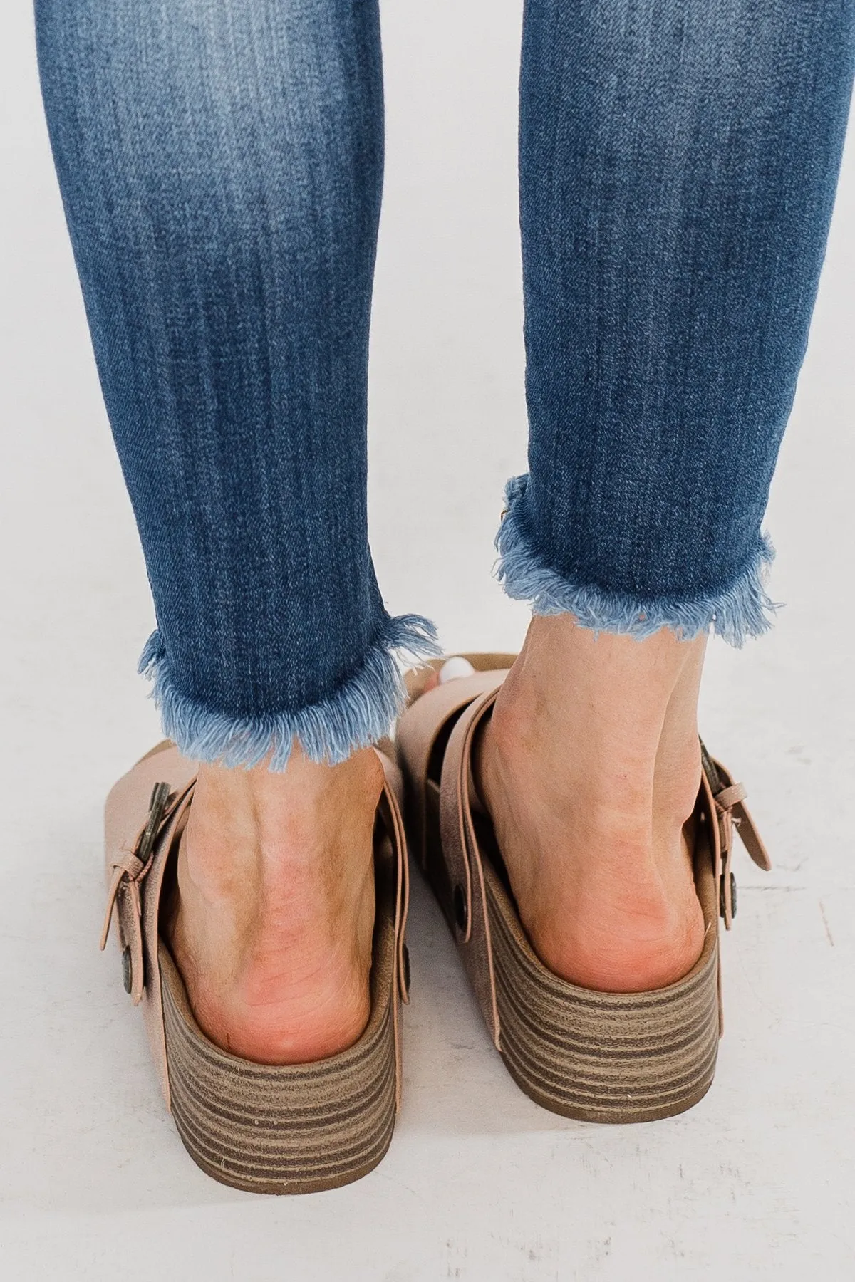 Blowfish Marge Platform Sandals- Rose Gold