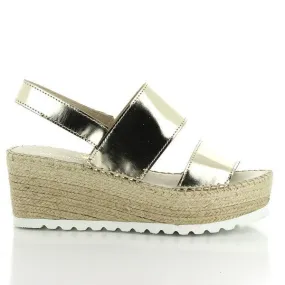 Calzanor 1937 Gold Slingback Espadrilles