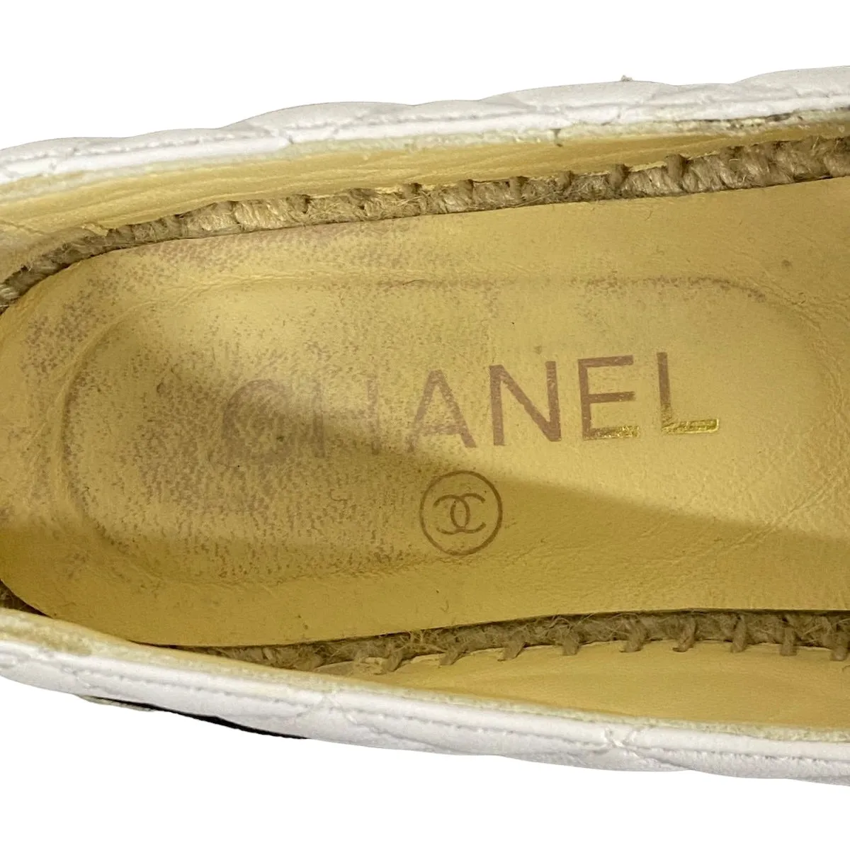Chanel white Espadrilles, 36