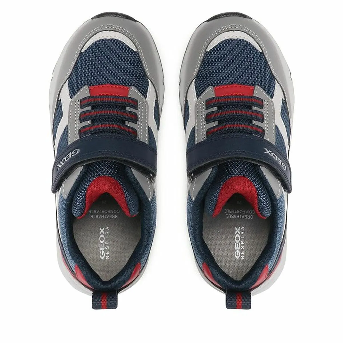 Chaussures casual enfant Geox Rooner Gris Blue marine