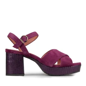Clara Plum Suede