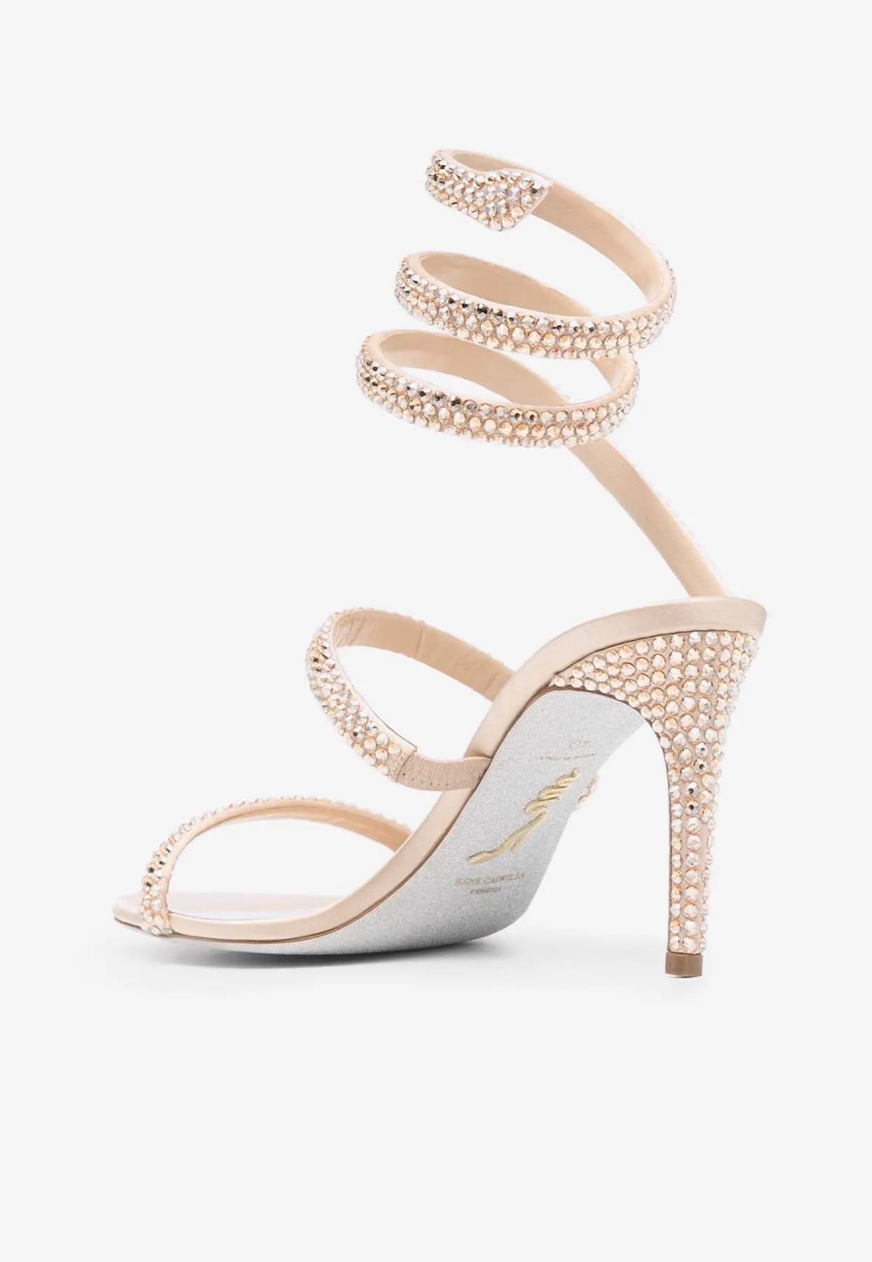 Cleo 80 Rhinestone Embellished Sandals
