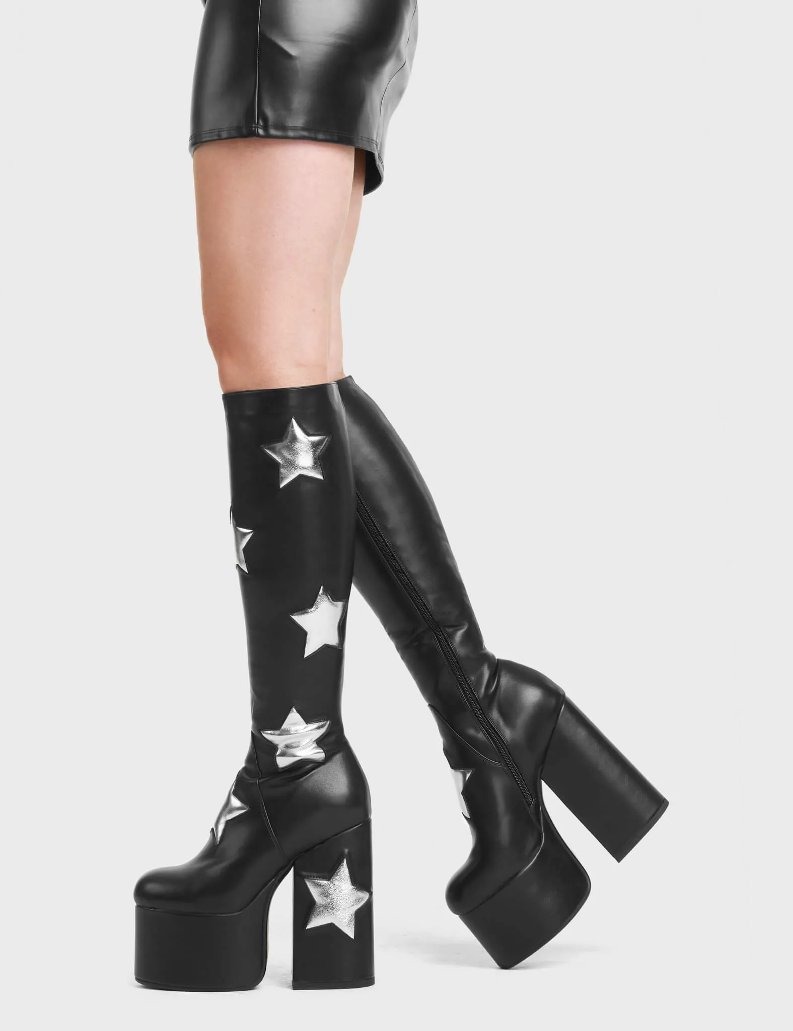 Comet Platform Knee High Boots