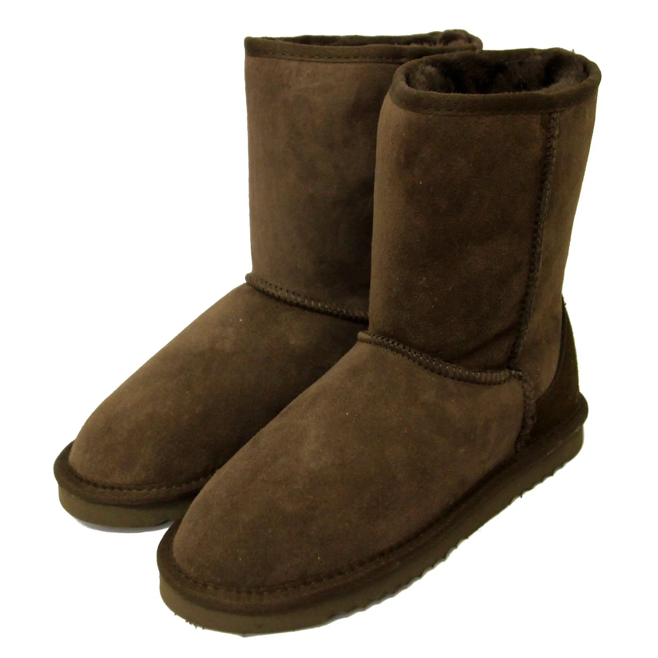 Deluxe Ladies Jodie Sheepskin Boots - Chocolate