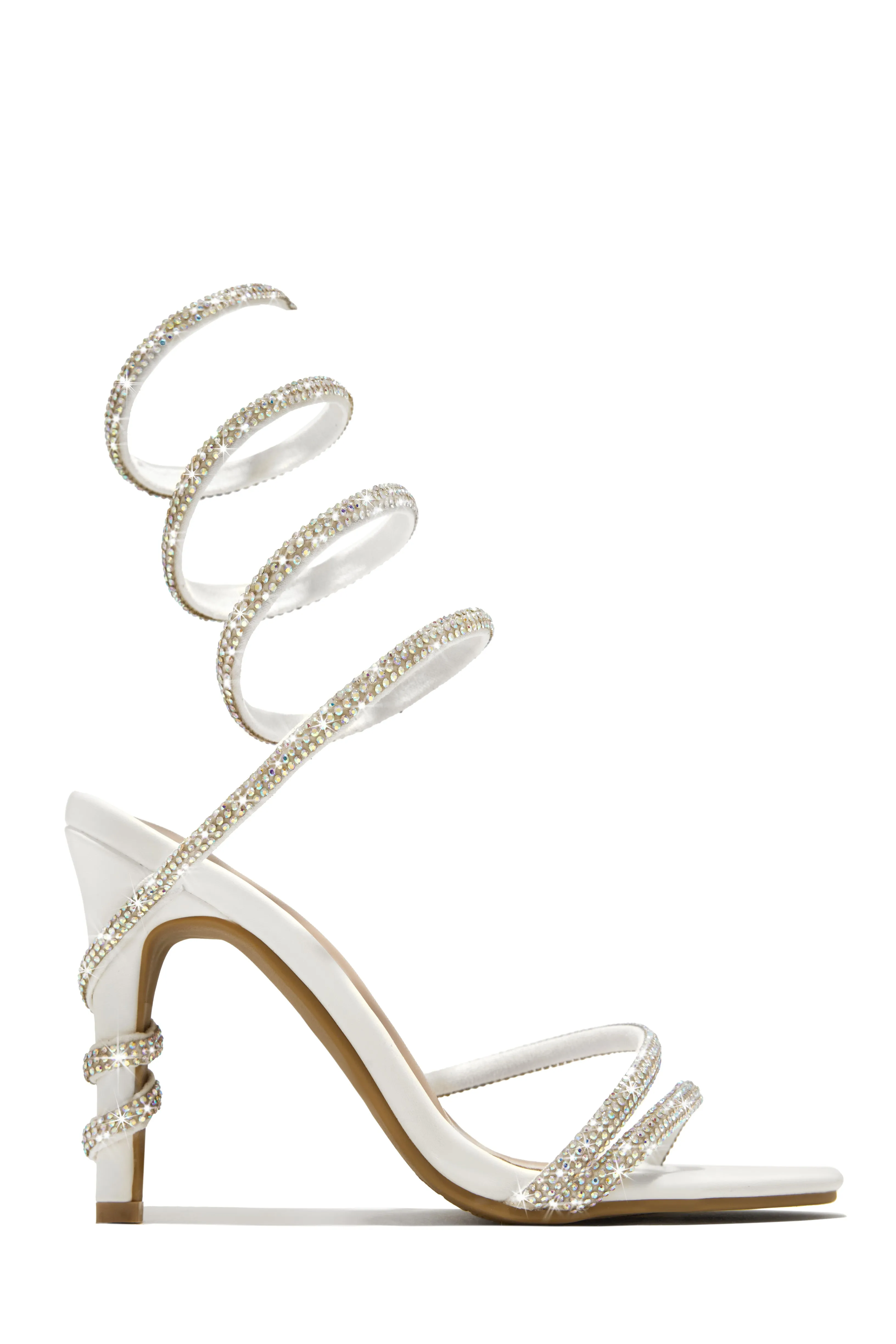 Fantasies Embellished Around The Ankle Coil Heels - Pink