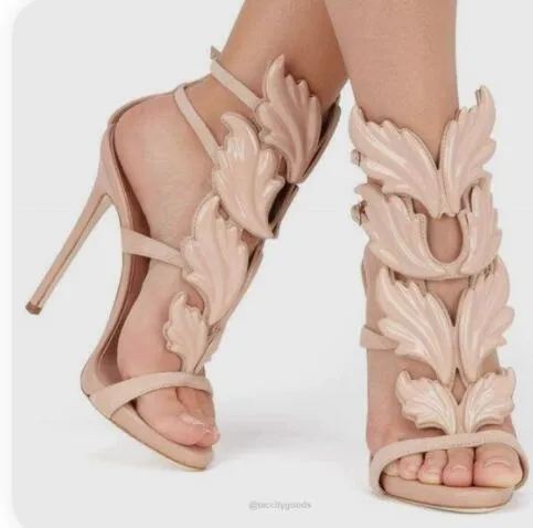 Giuseppe Zanotti Inspired "Cruel" Flames Stiletto Sandals