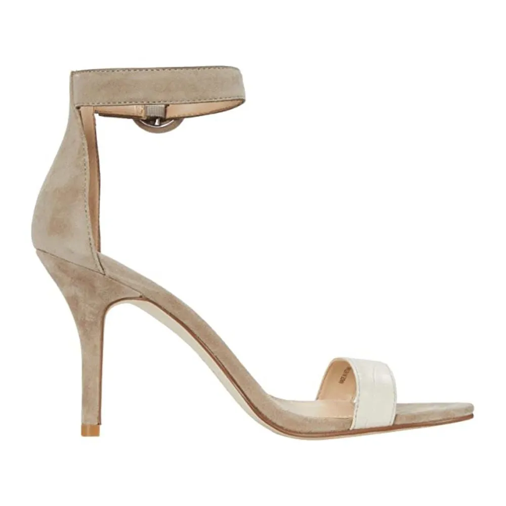 Kallie Bone Suede Crocodile Combo Pelle Moda Sandals