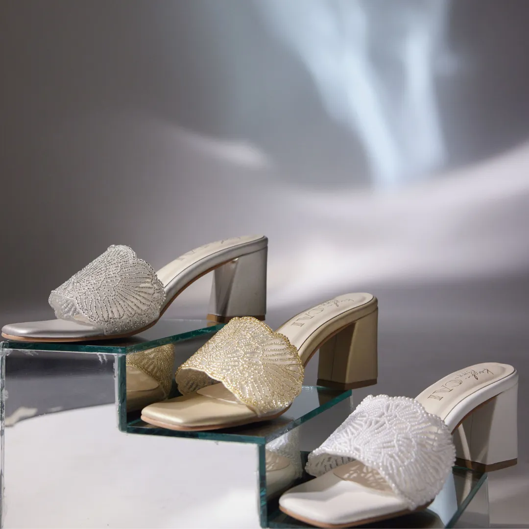 Liza Pearly White Heels