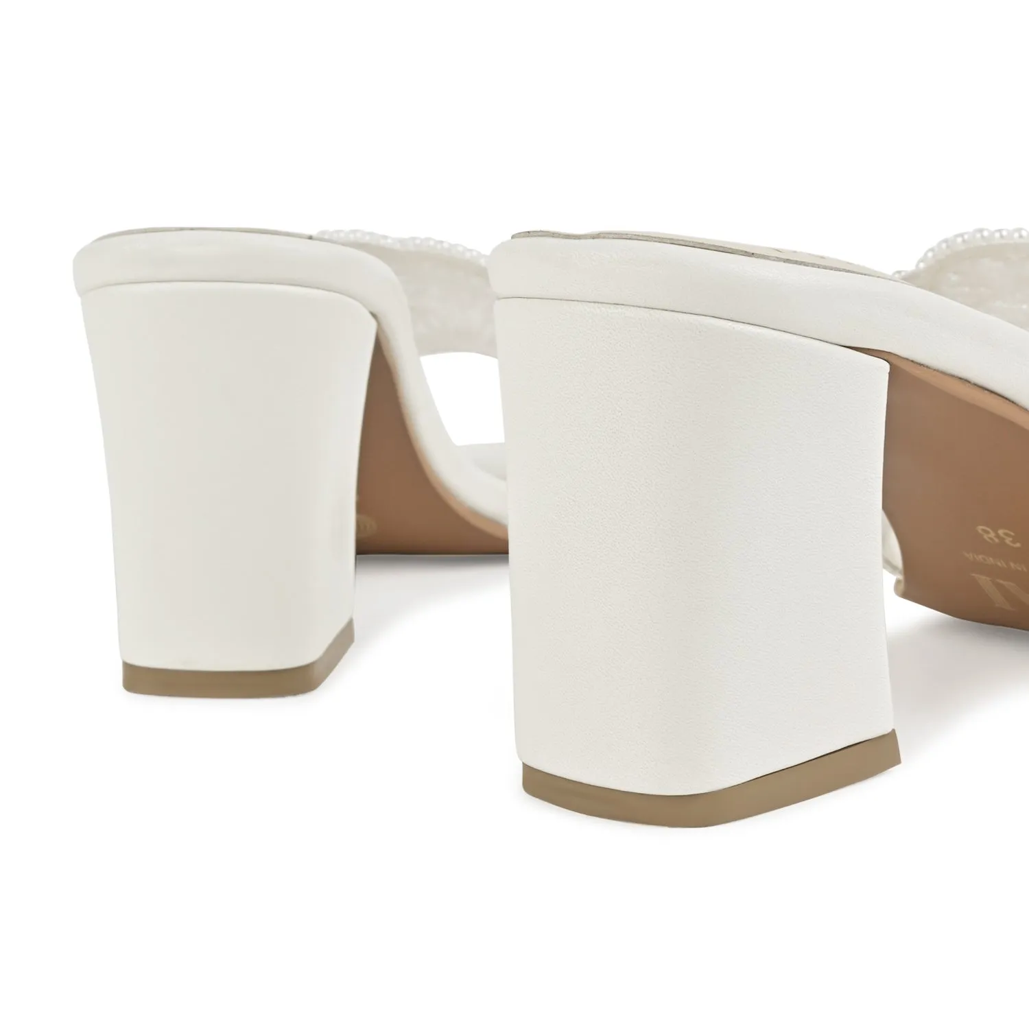 Liza Pearly White Heels