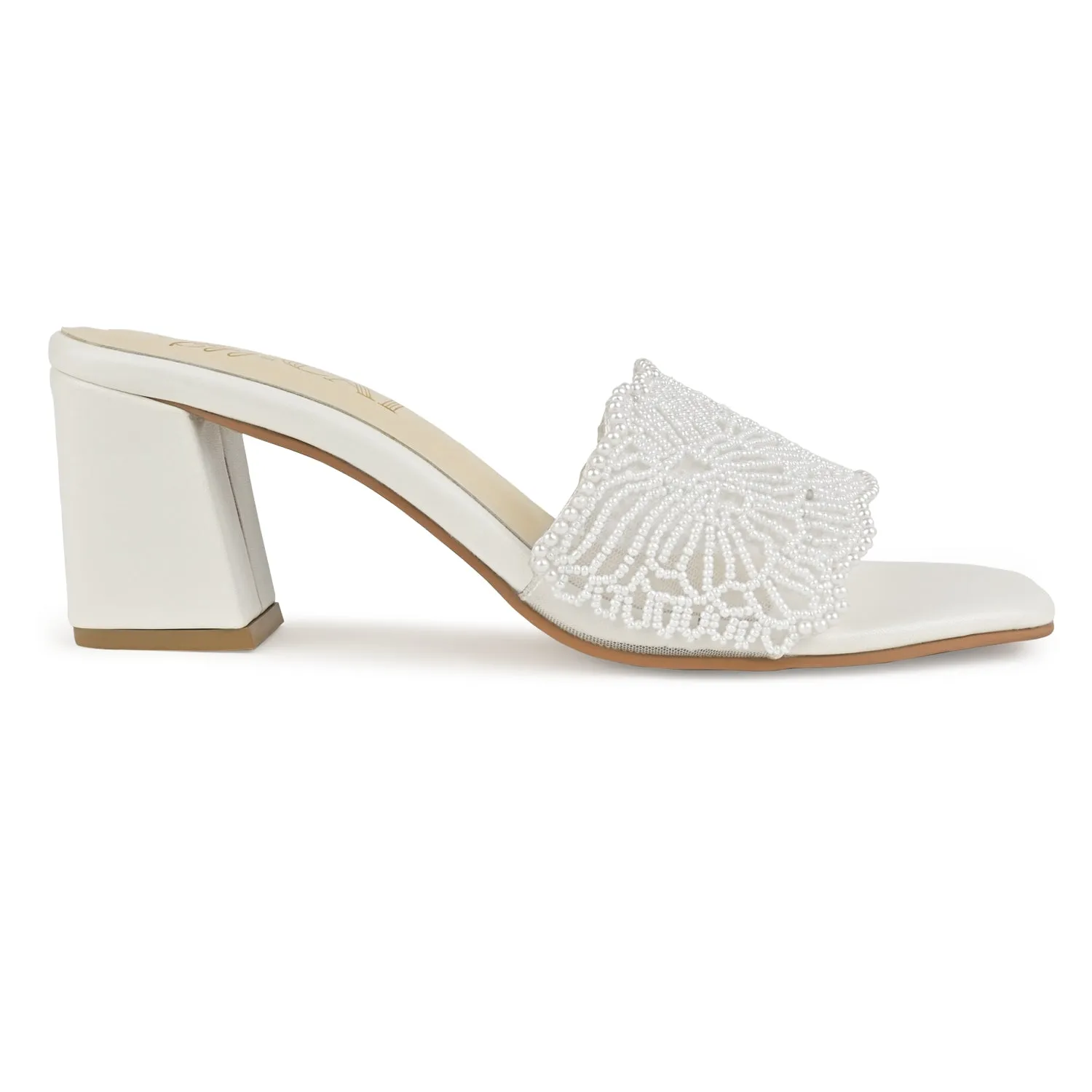 Liza Pearly White Heels
