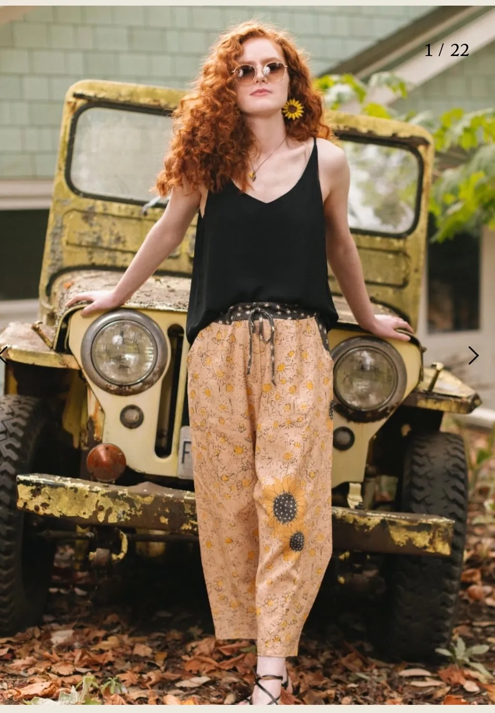 Market Of Stars - Cropped Linen/Bamboo Artist Pants