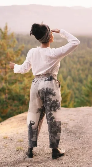 Market Of Stars - Cropped Linen/Bamboo Artist Pants