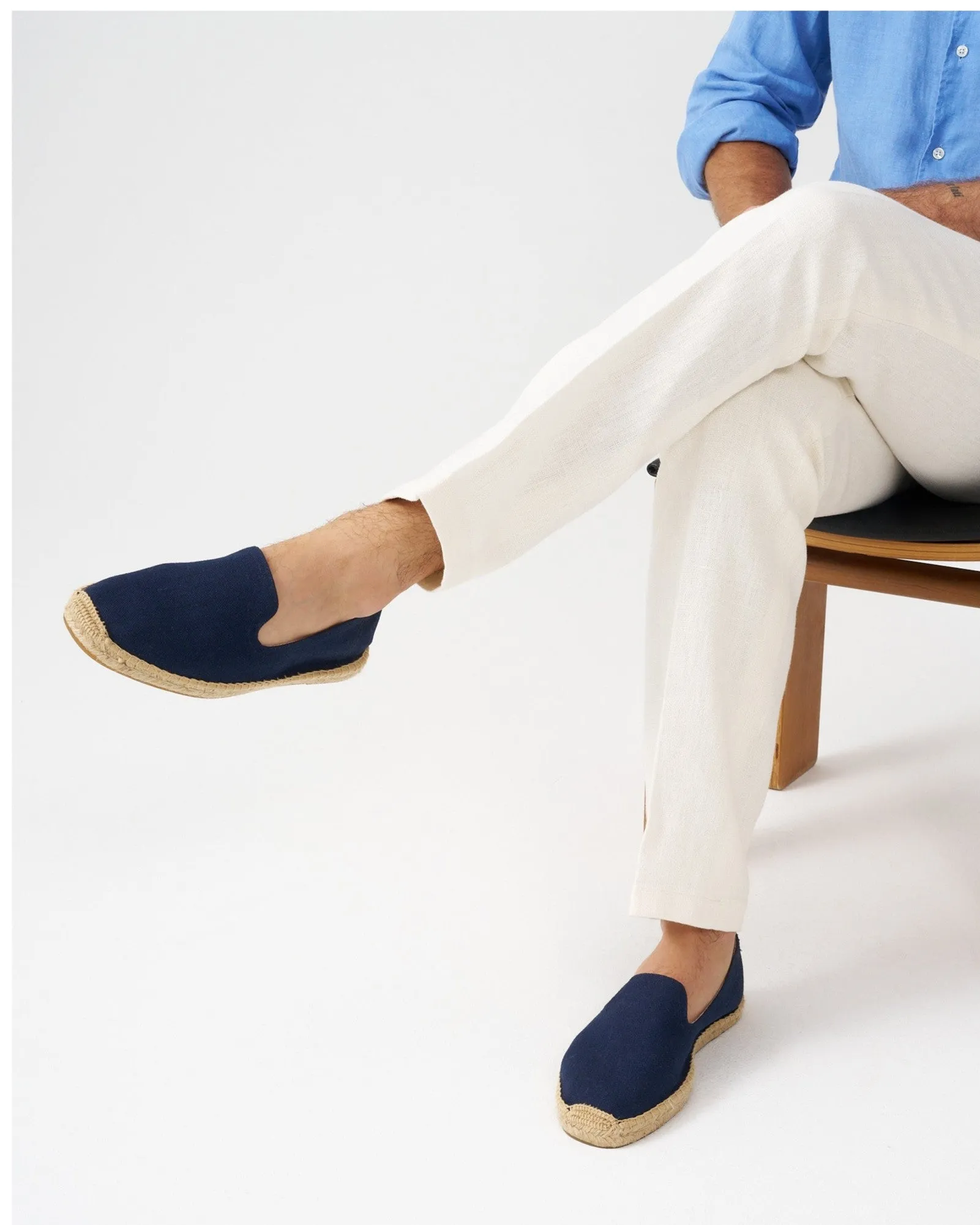 Mens_Espadrilles_The Smoking_Woven Colors_Armada Blue