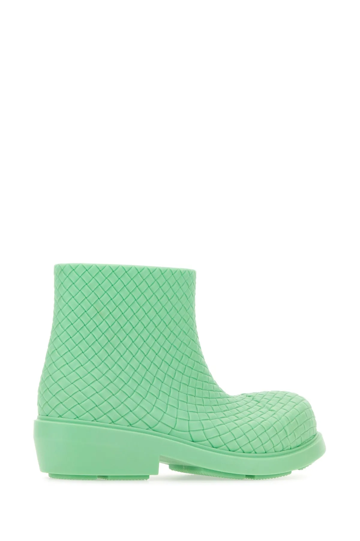 Mint green rubber Fireman ankle boots