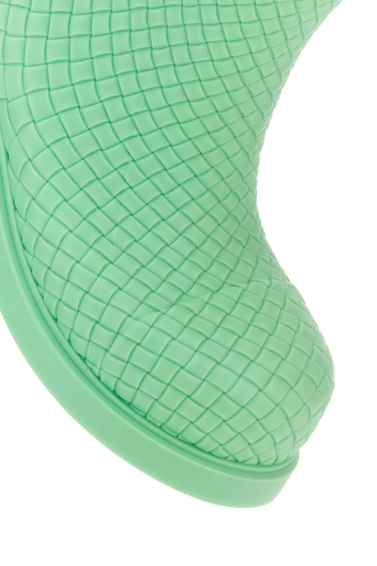 Mint green rubber Fireman ankle boots
