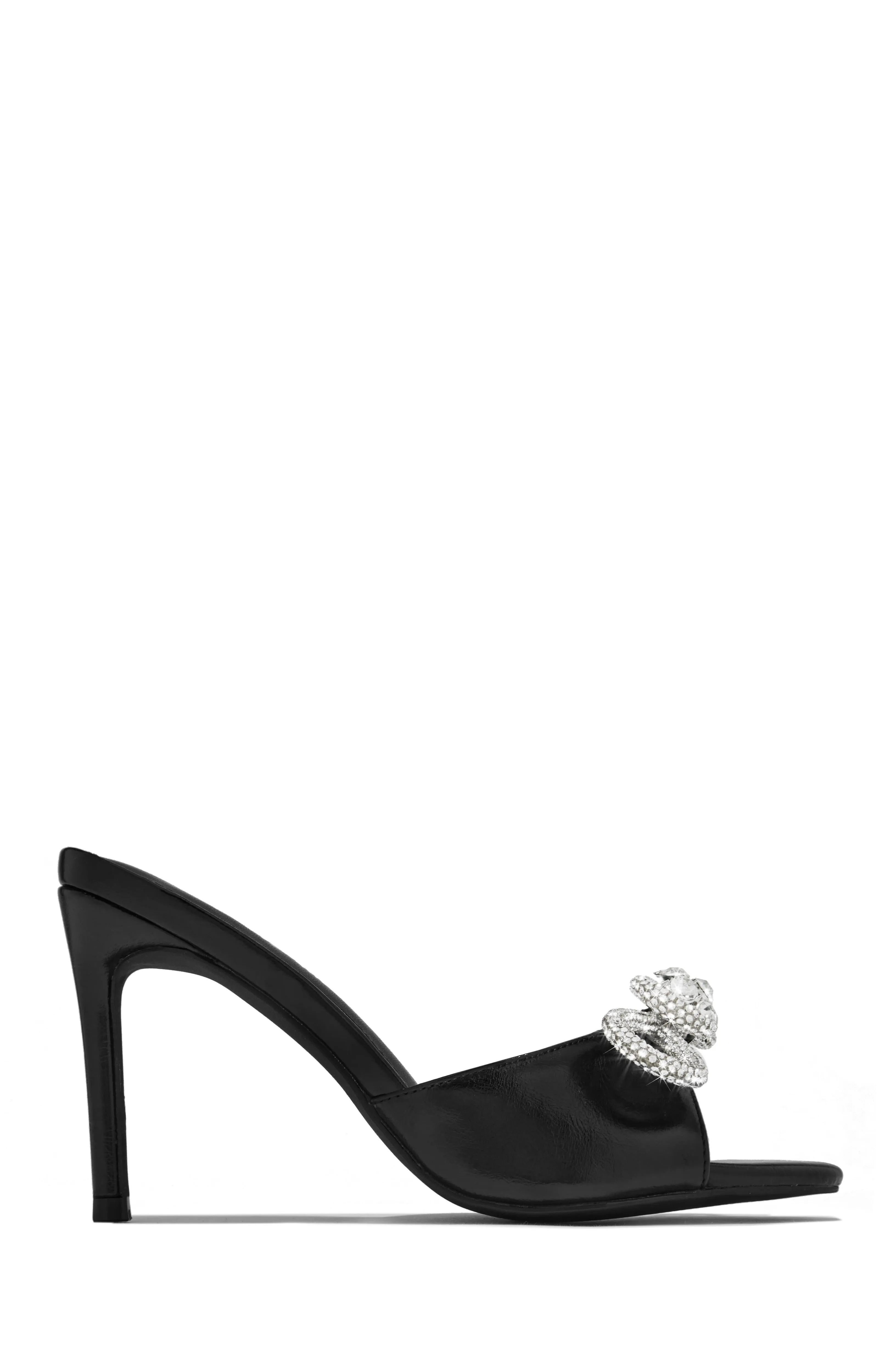 Mishelle Embellished Mule Heels - Leopard