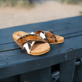 Nevada Hand Tooled Sandals