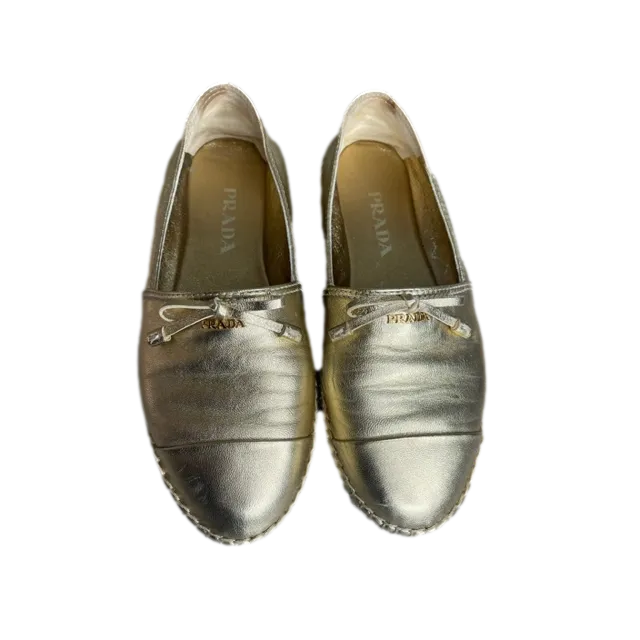 Prada Gold Espadrilles 34.5