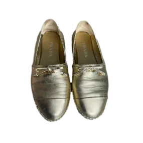 Prada Gold Espadrilles 34.5