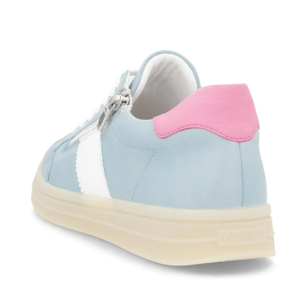 Remonte D2C02-12 Odeon Leather Light Blue Combination Trainers