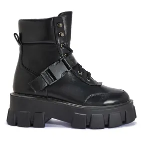 ROTA12 EXTREME CHUNKY SPORTS LACE UP BUCKLE BOOT
