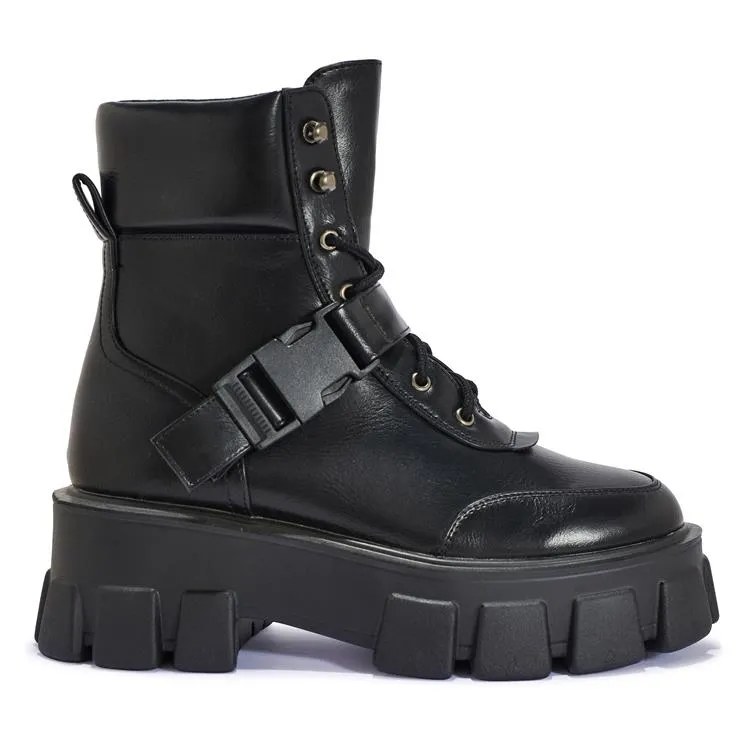 ROTA12 EXTREME CHUNKY SPORTS LACE UP BUCKLE BOOT