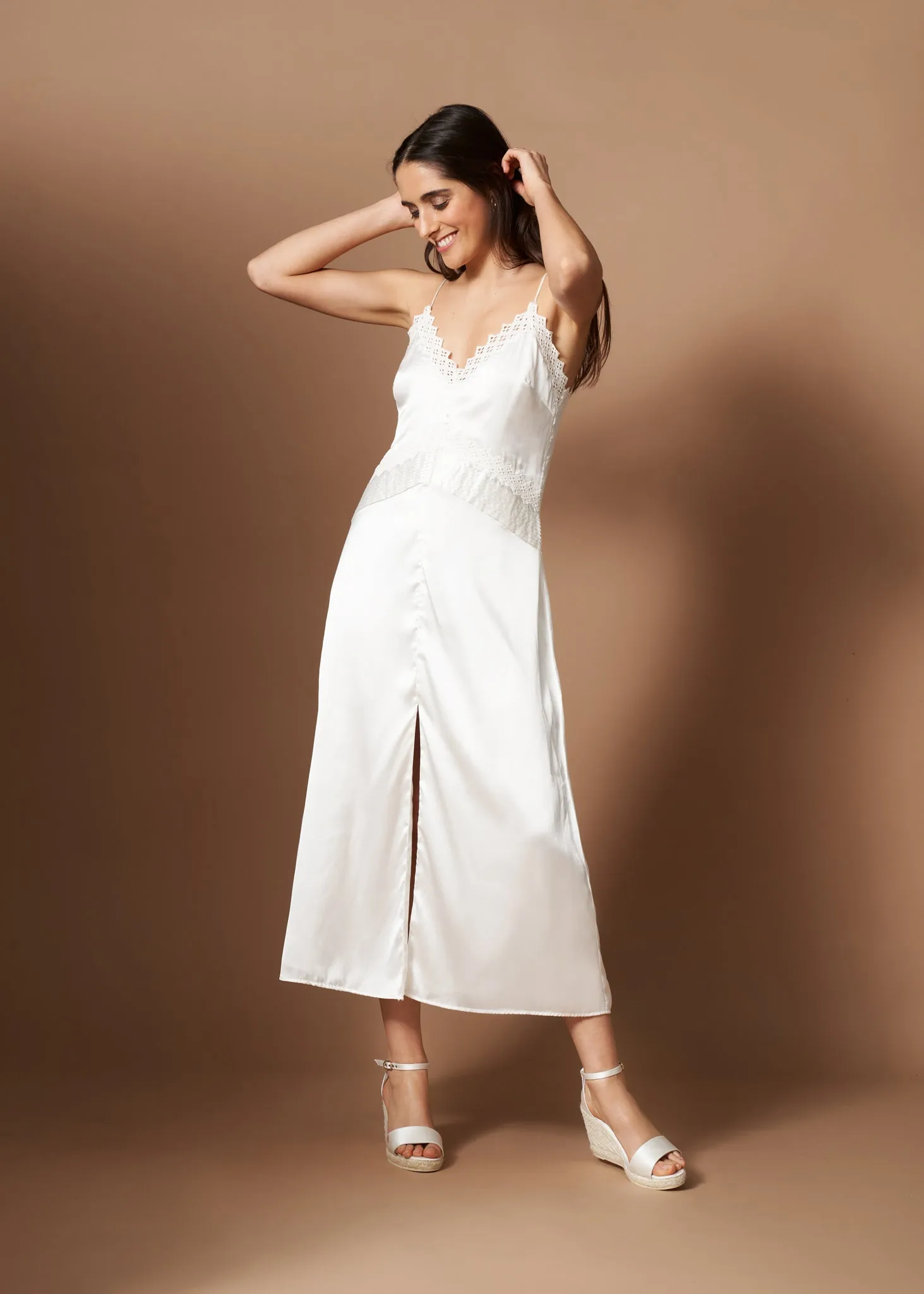 Salguer Silk Espadrilles Sandal Wedges