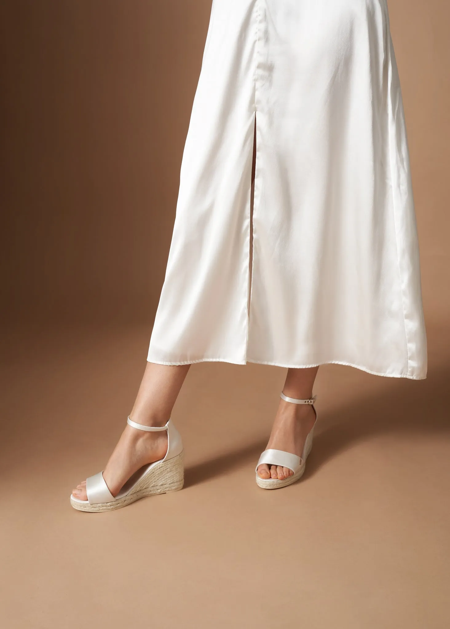 Salguer Silk Espadrilles Sandal Wedges