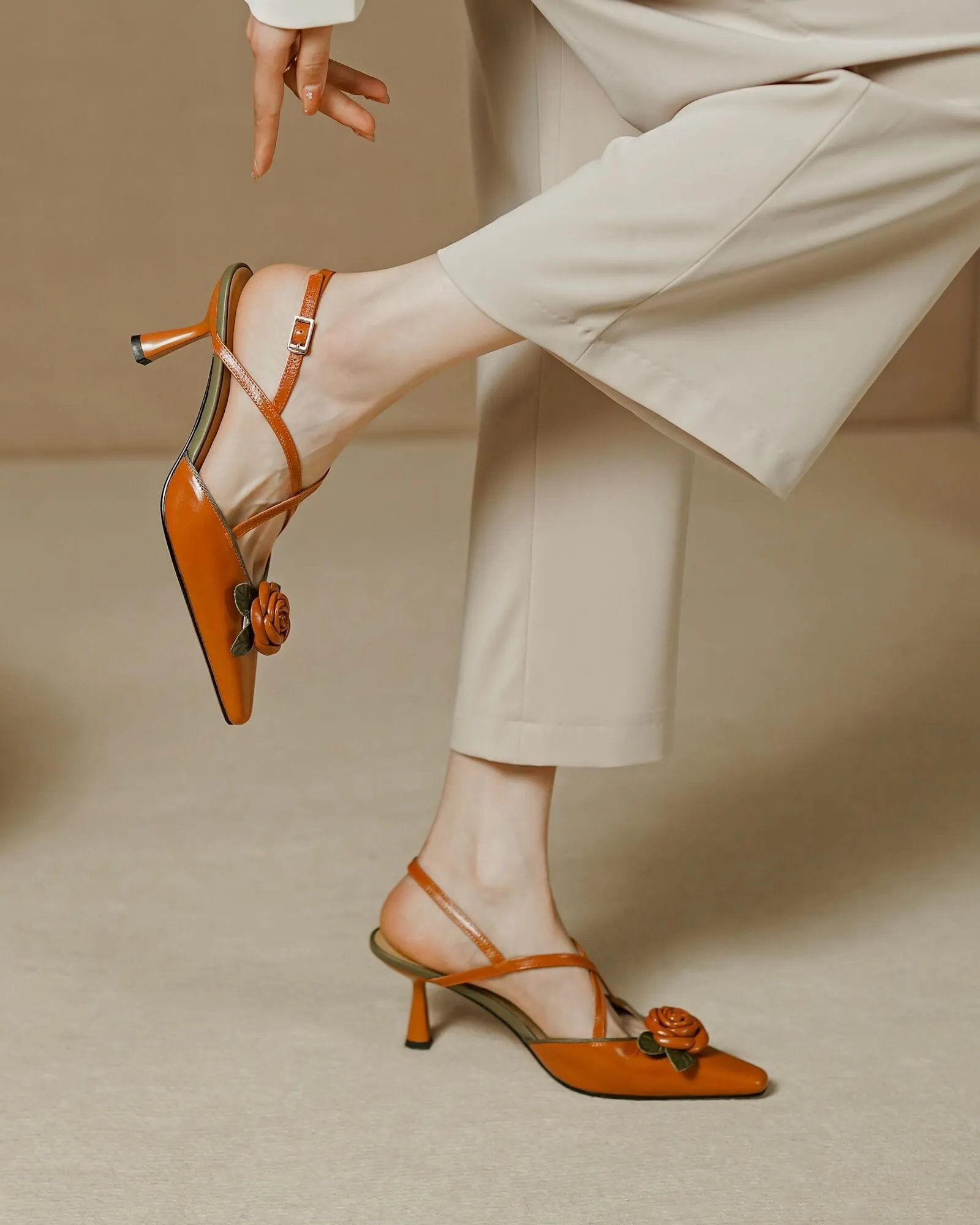 Salva - Floral Kitten Heels