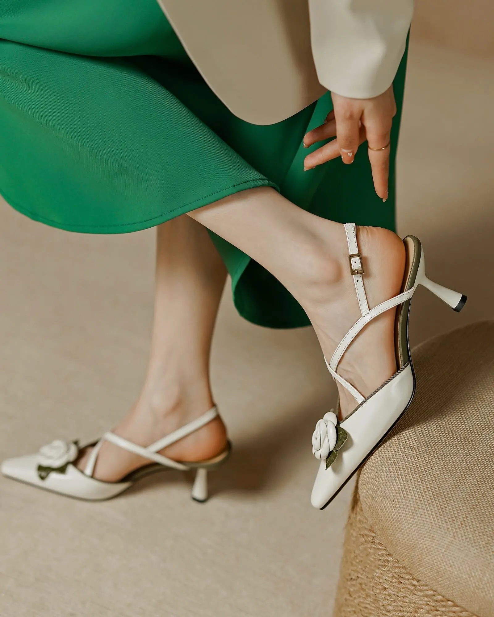 Salva - Floral Kitten Heels