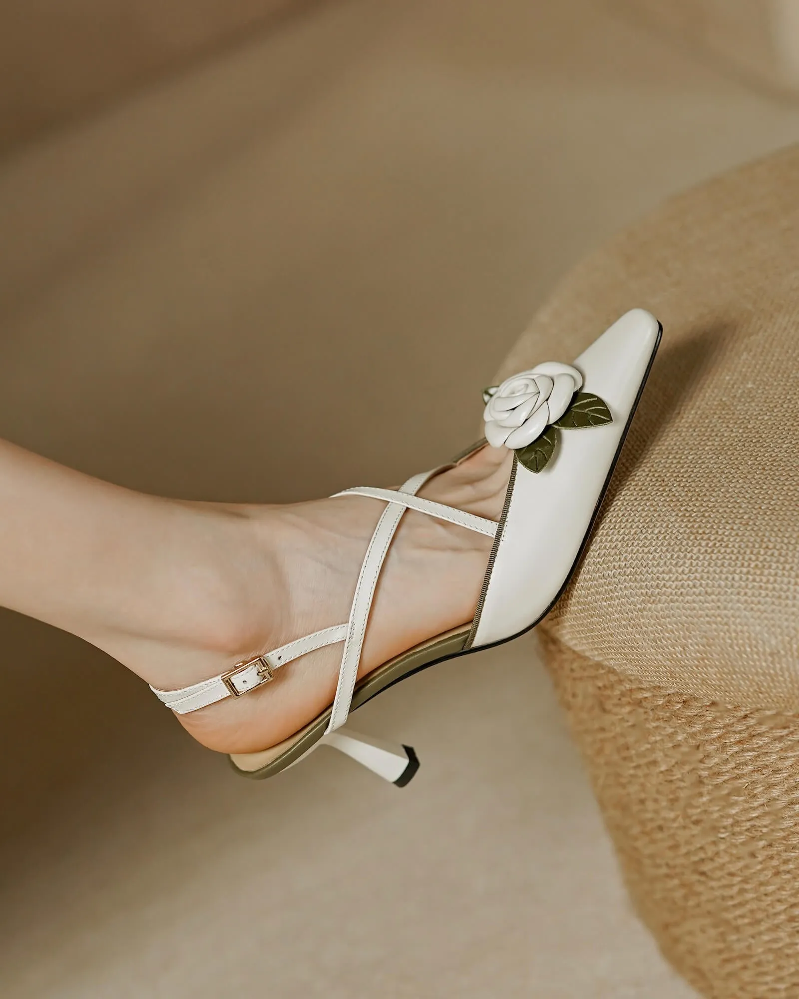 Salva - Floral Kitten Heels