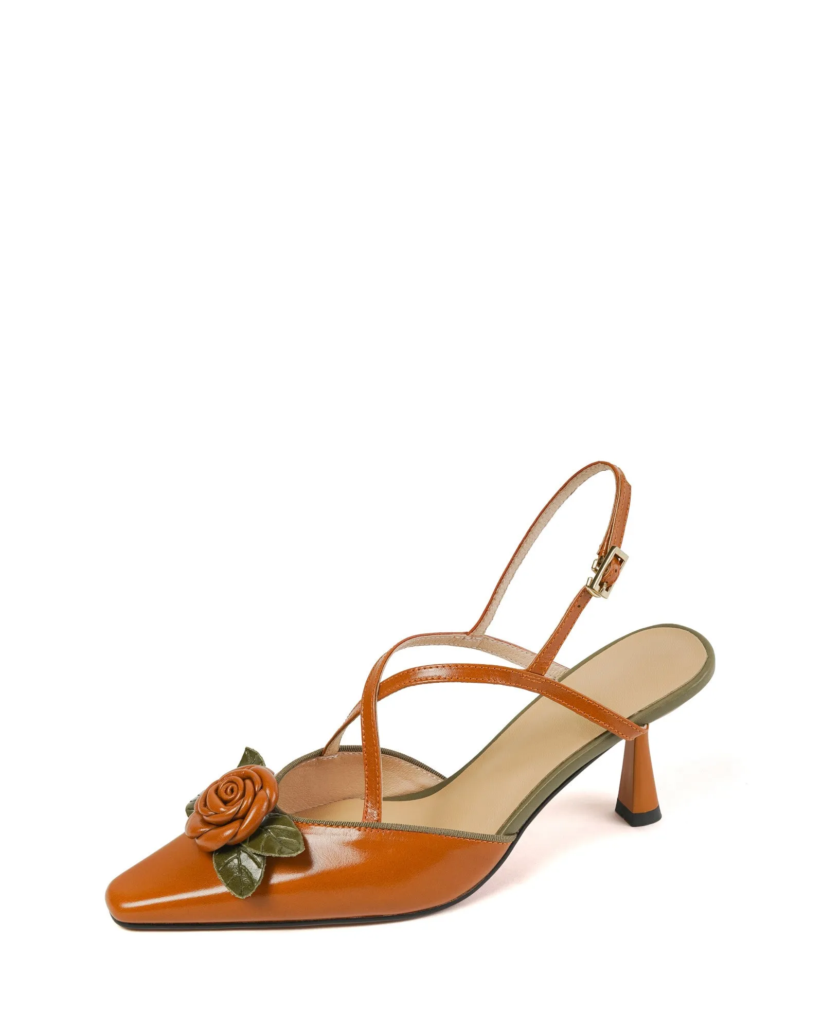 Salva - Floral Kitten Heels