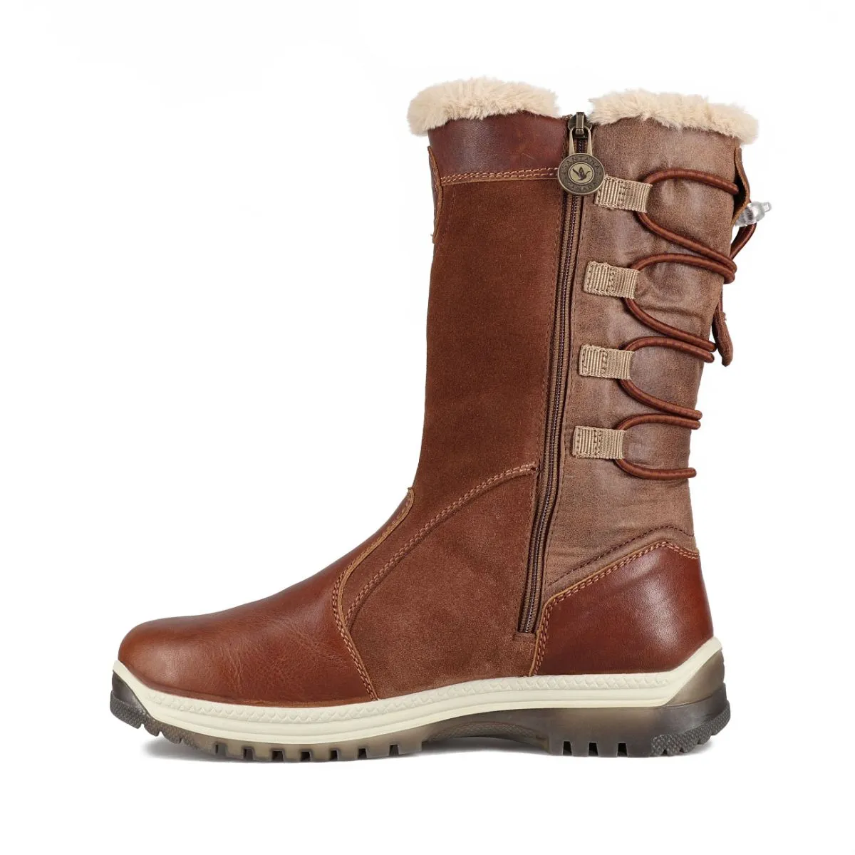 Santana Canada Women's MayerLuxe Winter Boots in Cognac Burgundy
