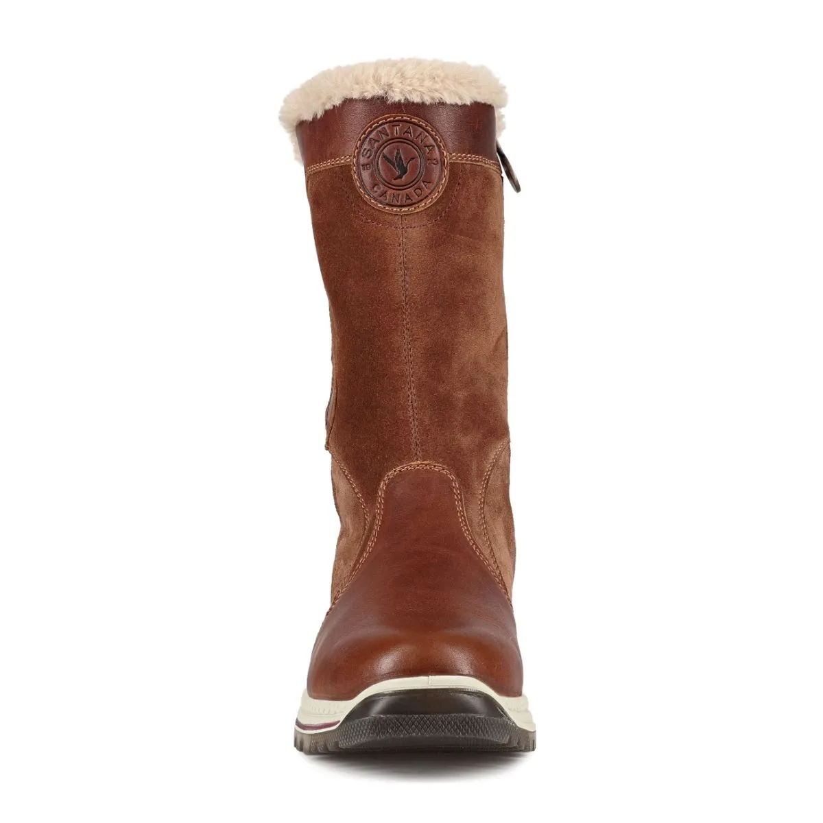 Santana Canada Women's MayerLuxe Winter Boots in Cognac Burgundy