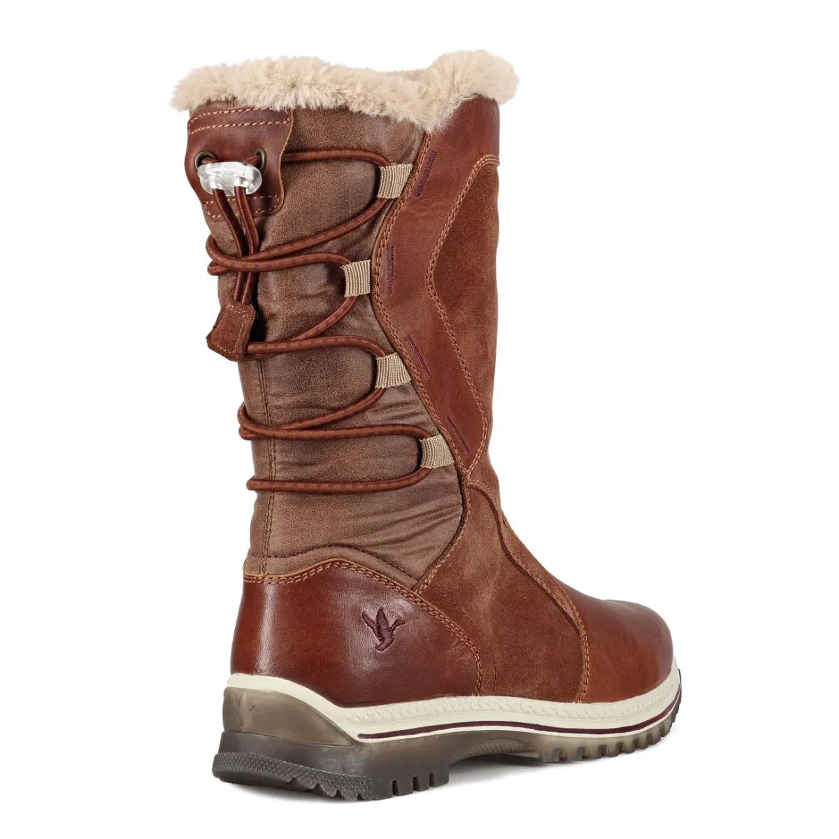Santana Canada Women's MayerLuxe Winter Boots in Cognac Burgundy