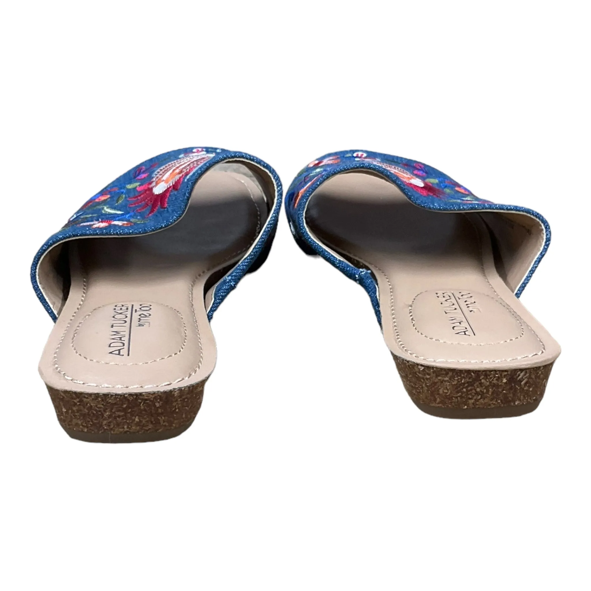 Shoes Flats By Adam Tucker In Floral Print, Size: 7.5