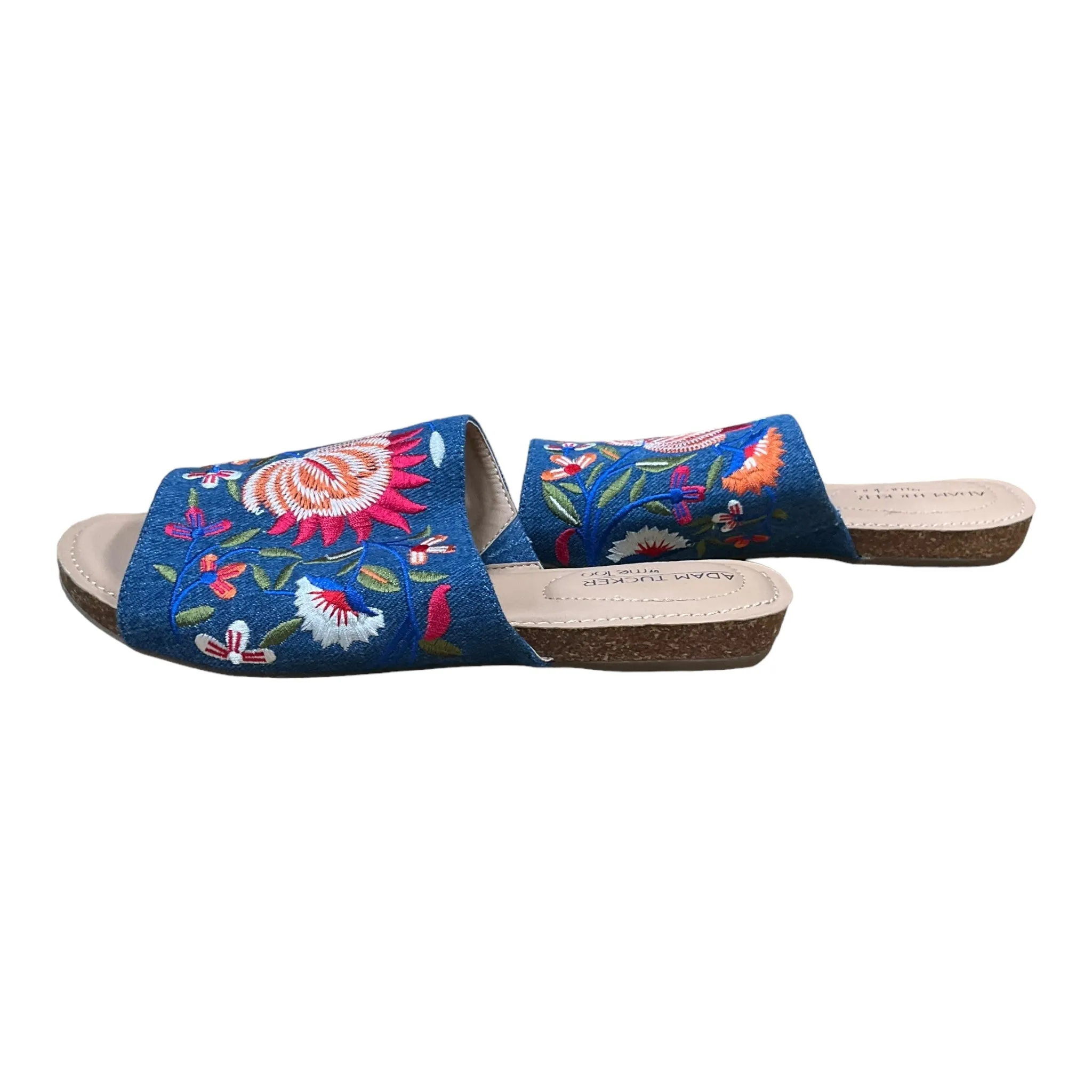 Shoes Flats By Adam Tucker In Floral Print, Size: 7.5