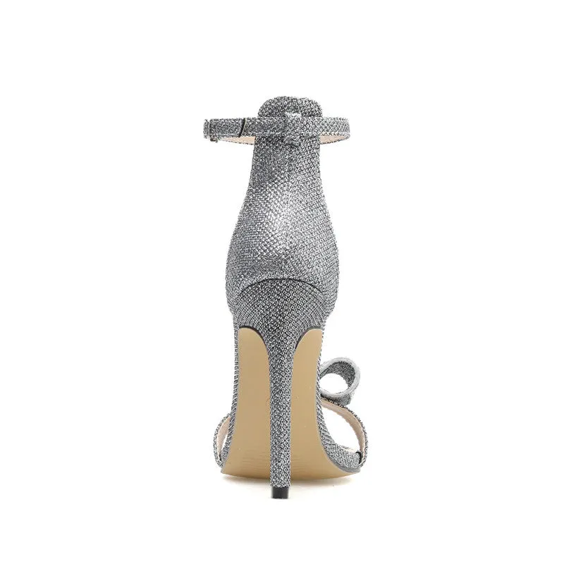 Summer Pointed Toe High Heels Crystal Diamond Sandals