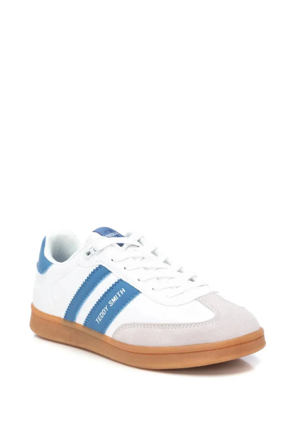 TEDDY SMITH 120131 BLUE AND WHITE TRAINERS