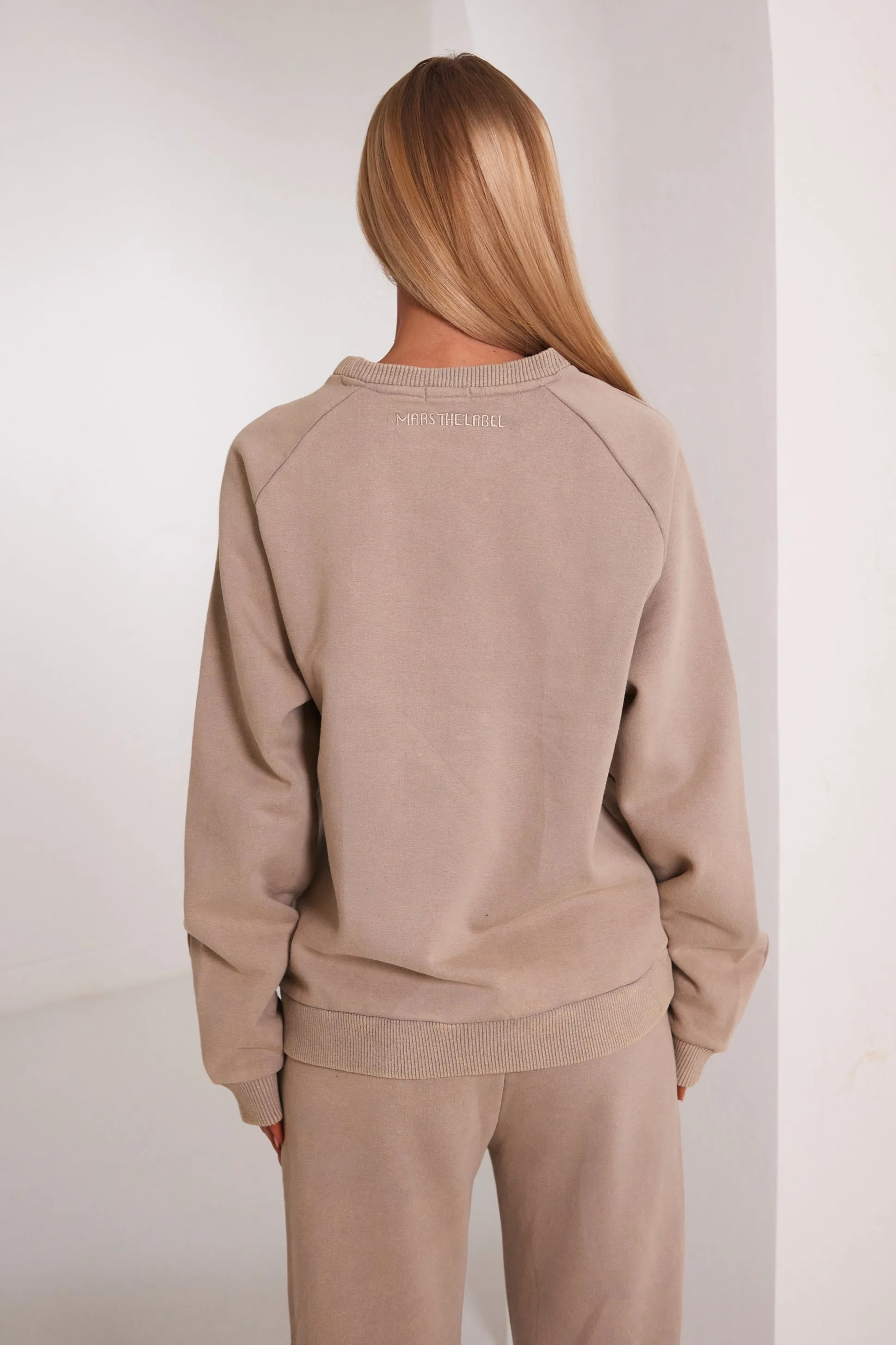 The Embossed Sweatshirt - Stone