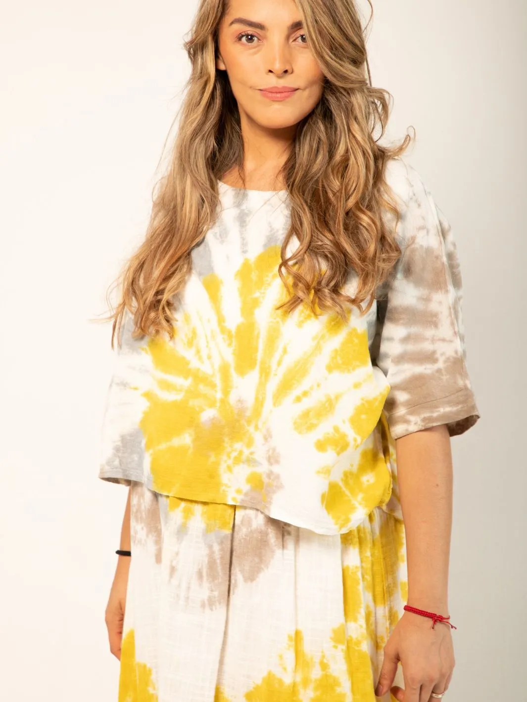 Tie Dye All-In-One Top/Dress - Pink/Blue
