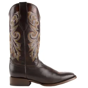 Tundra Embroidered Square Toe Cowboy Boots