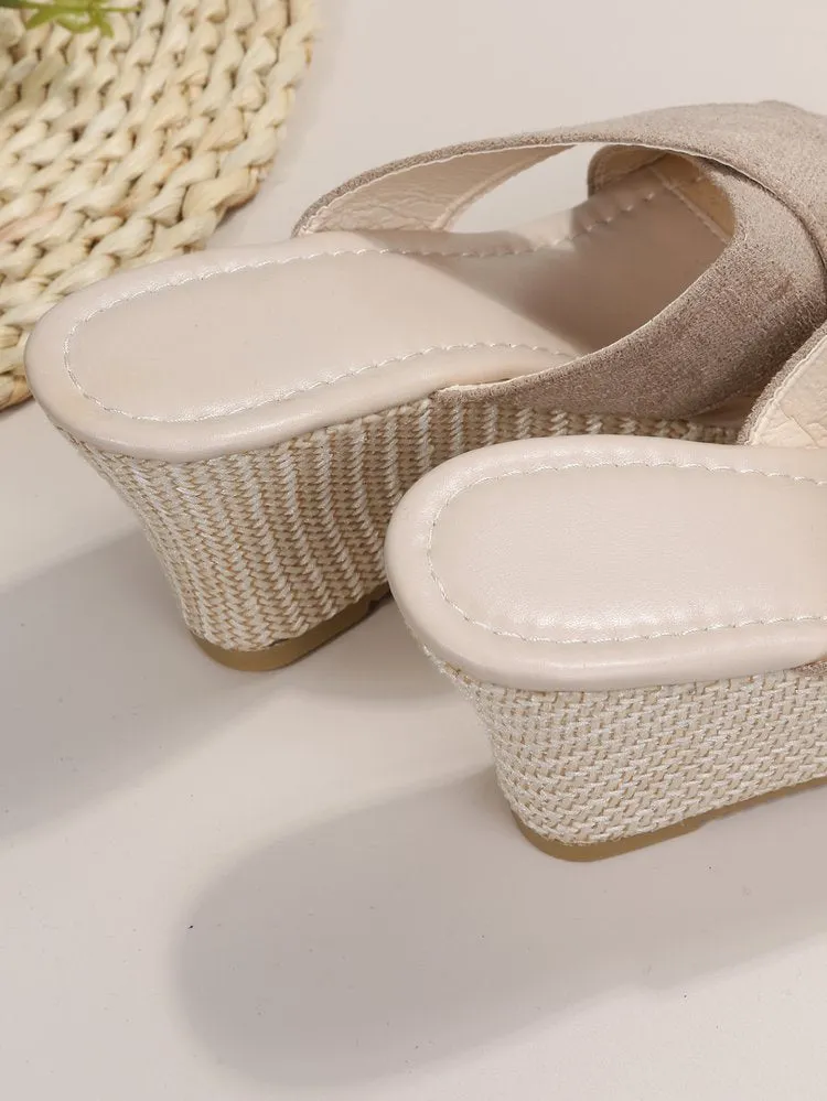 Women's Cross-Strap Wedge Sandals