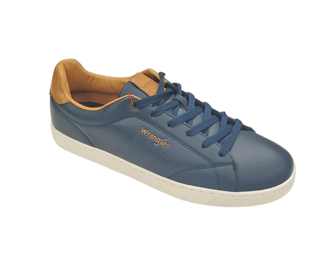 Wrangler Bennet Men Low Casual Trainer - Dress Blues