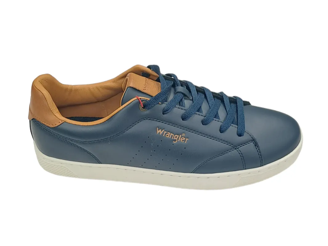 Wrangler Bennet Men Low Casual Trainer - Dress Blues